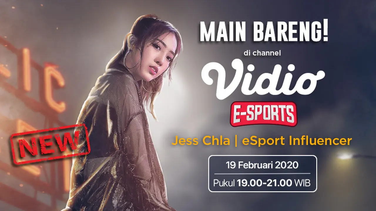 Jess Chla Besok Akan Hadir Di Vidio Untuk Main Bareng PUBGM! sumberfoto: Vidio
