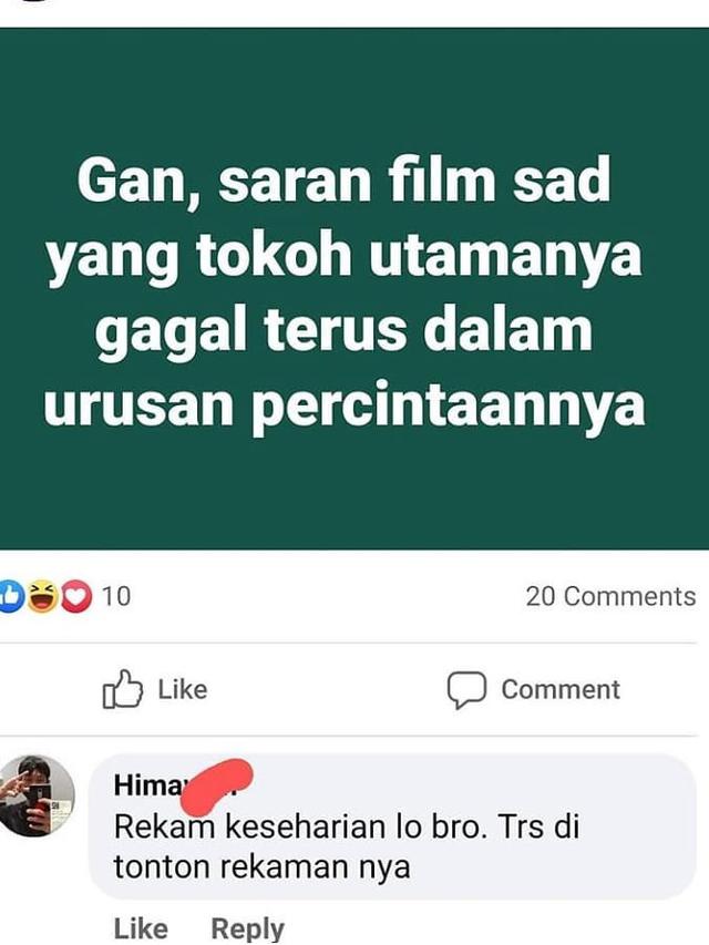 7 Status Facebook Tanya Judul  Film  Ini Bikin Geleng Kepala 