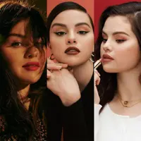Lihat di sini beberapa potret memesona Selena Gomez dengan gaya makeup bold pakai lipstik merah.