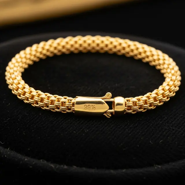 9 Gelang Emas Rantai Arab 24 Karat Nilai Jual Tinggi, Cocok untuk Investasi