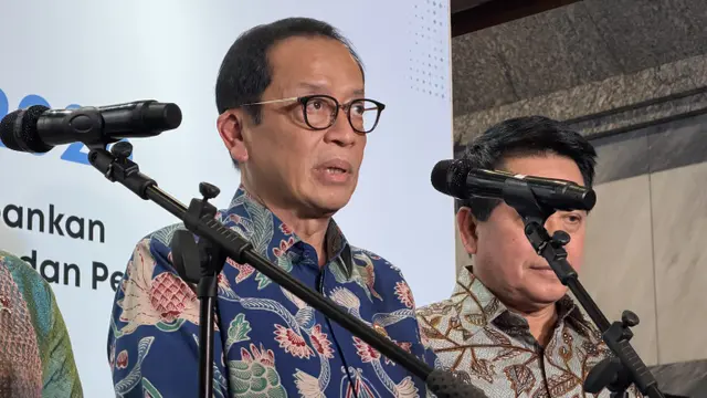 Kepala Eksekutif Pengawas Perbankan OJK Dian Ediana Rae, dalam OJK Banking Forum 2026, di Gedung Radius Prawiro, Jakarta Pusat, Selasa (14/7/2026). (Liputan6.com/Tira)