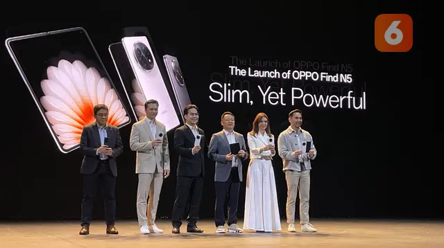 Oppo Find N5 resmi meluncur untuk pasar Indonesia. (Liputan6.com/Dinda Ariyani)
