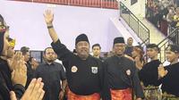 Wakil Gubernur Jakarta, Rano Karno, menghadiri kejuaraan pencak silat di GOR Ciracas, Jakarta Timur, pada Senin (24/2/2025). (Liputan6.com/Fenicia)