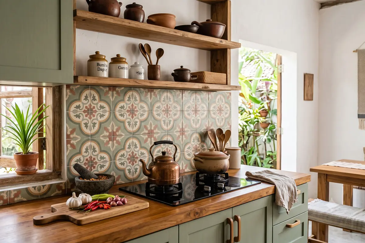 Inspirasi Dapur Bergaya Farmhouse Modern