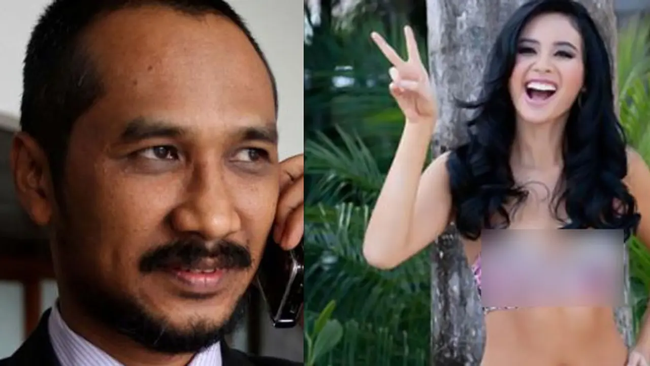 Pria mirip Abraham Samad cium mesra Elvira Deviramira