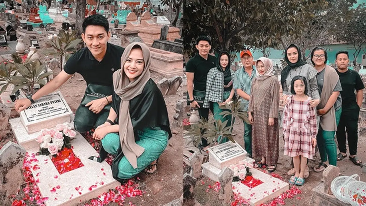 Mengenang 1000 Hari Dylan Sahara, Ini 6 Momen Ifan Seventeen dan Citra Monica ke Makam