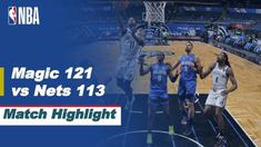 Berita video highlights laga musim reguler NBA 2020/2021 antara Orlando Magic melawan Brooklyn Nets yang berakhir dengan skor 121-113, Sabtu (20/3/2021) pagi hari WIB.