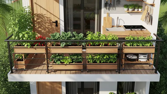 Konsep "Edible Garden & Dapur Outdoor Sederhana"