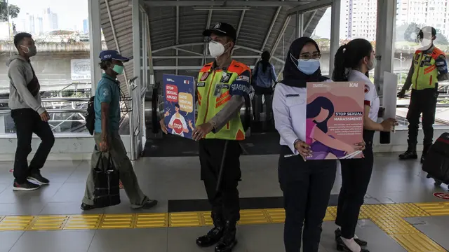 FOTO: Kampanye Pencegahan Kekerasan dan Pelecehan Seksual di KRL