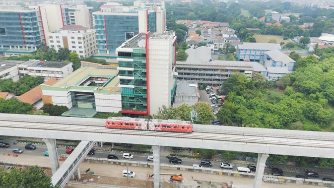 LRT Jakarta Rute Velodrome ke Pasar Pramuka Mulai Diuji Coba Hari Ini