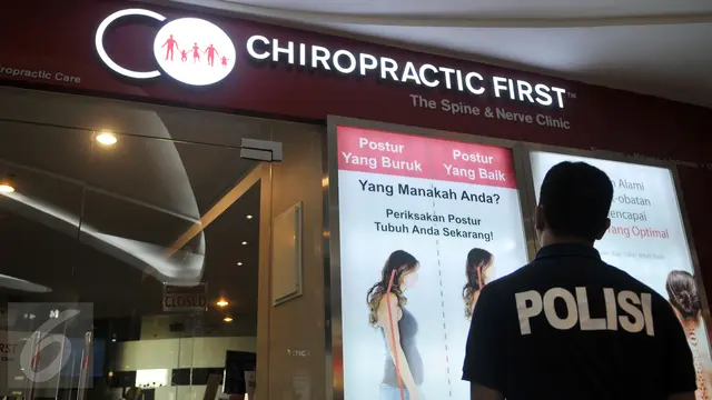 20160107-Buntut Kematian, Dinkes DKI dan Polda Segel Chiropractic First di FX Senayan-Jakarta
