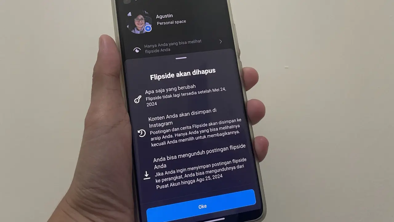 Flipside Instagram bakal dihapus