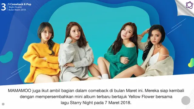 [Bintang] 5 Comeback K-Pop Wajib Dinanti Bulan Maret 2018