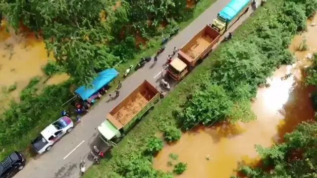 Diterjang Banjir Bandang, Sawah Siap Panen di Konawe Utara Berubah Jadi Danau