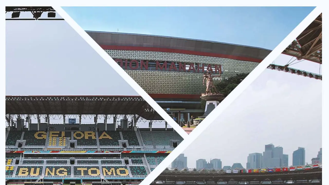 Kolase - Stadion yang dipakai Timnas Indonesia 10 tahun terakhir: SUGBK, Bung Tomo, Manahan, Pakansari