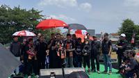 Pasangan calon Gubernur dan Wakil Gubernur DKI Jakarta nomor urut 2, Dharma Pongrekun-Kun Wardana. (Hisyam).