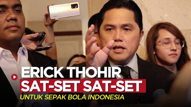 Berita video Ketua Umum PSSI yang baru terpilih, Erick Thohir, mengungkapkan adanya langkah konkret untuk membawa perubahan di sepak bola Indonesia.