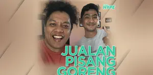Arie Kriting dan Arya Saloka Jualan Pisang Goreng Sambal