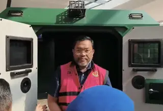 Sony Sonjaya diperiksa Kejaksaan Agung. (Liputan6.com/Ady Anugrahadi)