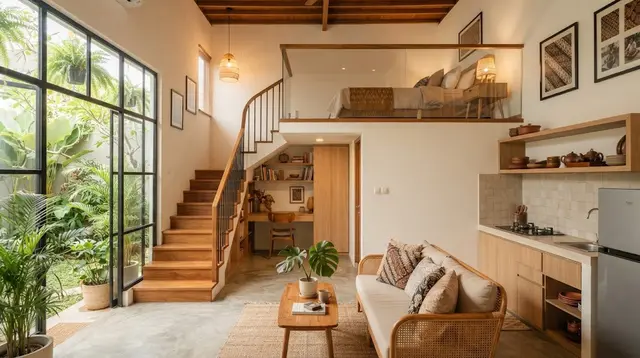 6 Desain Rumah Kecil dengan Kamar di Lantai Atas, Solusi Cerdas untuk Lahan Terbatas
