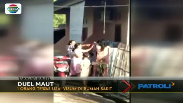 Terlibat perkelahian karena hal sepele, seorang ibu rumah tangga di Takalar, Sulawesi Selatan, meninggal dunia.