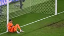 Kroasia mencetak gol lebih dahulu lewat Luka Modric, tapi Mattia Zaccagni mencetak gol telat yang selamatkan muka Italia. (JOHN MACDOUGALL / AFP)