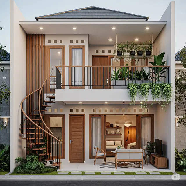 Inspirasi Rumah Sederhana di Kampung. Foto: Gemini