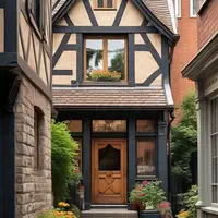 Rumah Bagus Sederhana tapi Estetik di Gang (Sumber: Meta AI)