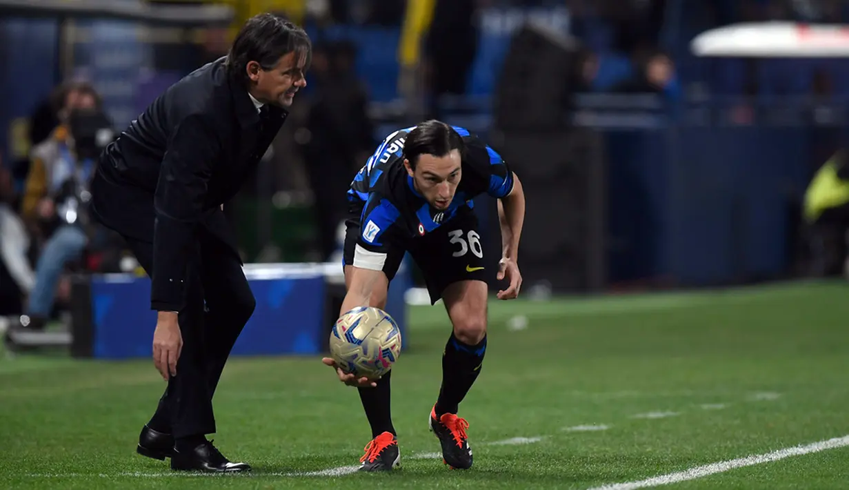 Inter Milan menang tipis 1-0 setelah Martinez mencetak satu-satunya gol dalam laga ini. (AP Photo)