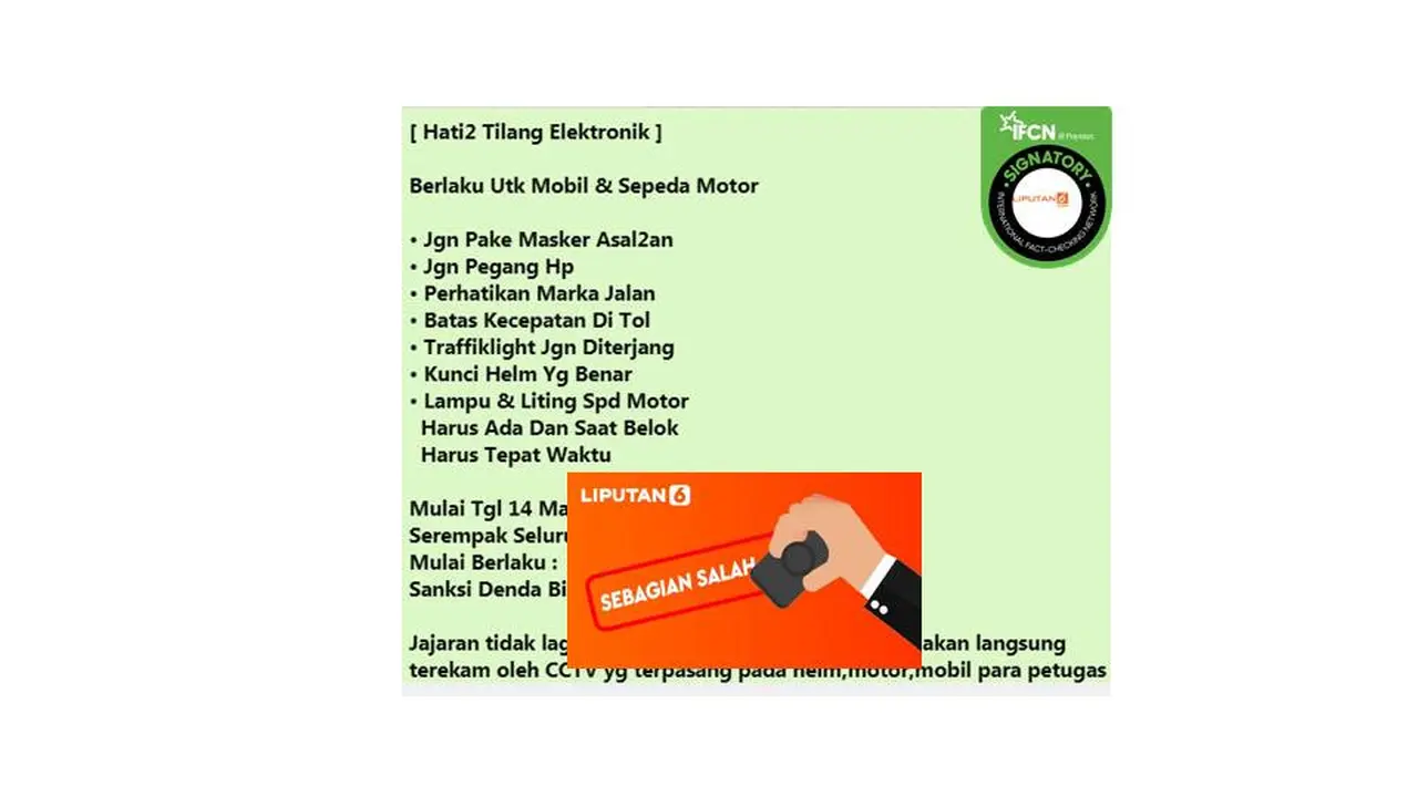 Cek Fakta Tilang Elektronik 2
