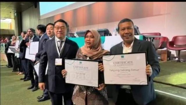 Tanjung Jabung Timur Jambi, Raih Penghargaan Akreditasi Lahan Basah di Swiss