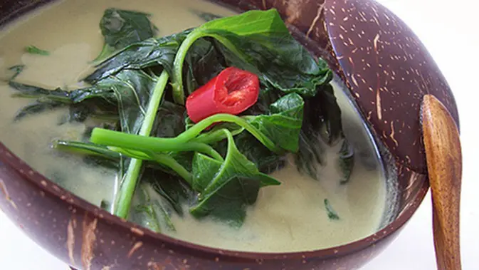 Resep Bayam Kuah Santan Lezat Lifestyle Fimela Com