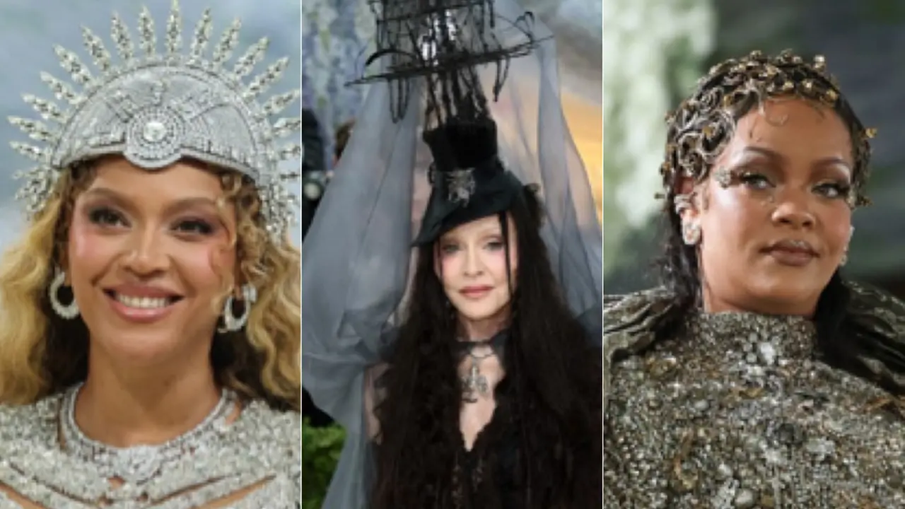 Tiga Diva Dunia, Rihanna, Beyoncé, dan Madonna  di Met Gala 2026. [Photo by ANGELA WEISS / AFP/Photo by DIMITRIOS KAMBOURIS / GETTY IMAGES NORTH AMERICA / GETTY IMAGES VIA AFP]