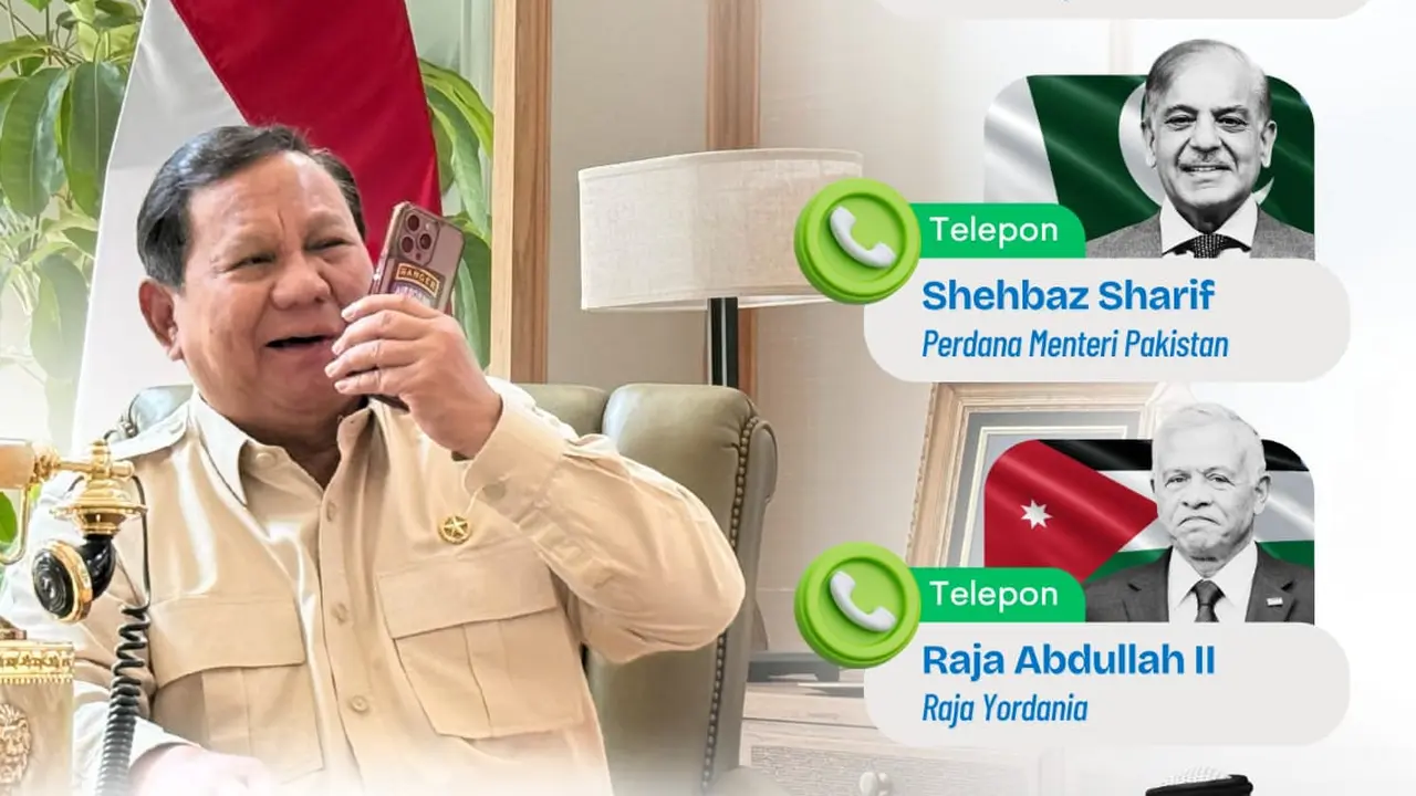 Presiden Prabowo Subianto menghubungi sejumlah pemimpin negara muslim untuk silaturahmi dalam rangka Hari Idul Fitri 1447 Hijriah (Instagram Sekretariat Kabinet)
