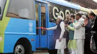 Kepala Dinas Transportasi Delhi, India, Gopal Rai, mengatakan bahwa kotanya telah resmi menggunakan bus bebas polusi.