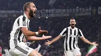 Gonzalo Higuain turut menyumbang gol saat Juventus menaklukkan Olympiakos pada Matchday-2 Liga Champions. (doc. Juventus)