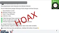 Cek Fakta: Tidak Benar Link Pendaftaran Program Bantuan Pangan 2026