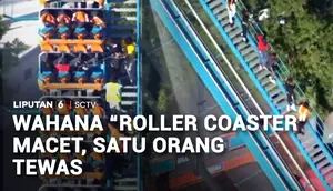Wahana "Roller Coaster" Macet, Satu Orang Tewas