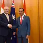 Kunjungan Jokowi ke Australia, temui PM Scott Morrison pada Senin (10/2). (Source: Biro Pers Sekretariat Presiden)