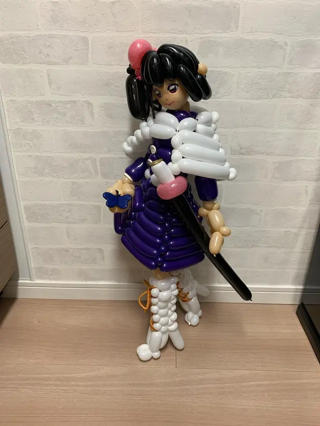 6 Kreasi Seni Balon Karakter Anime Demon Slayer, Unik Banget