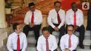 Sejumlah Wakil Menteri Kabinet Indonesia Maju saat diperkenalkan Presiden Joko Widodo di Istana Merdeka, Jakarta, Jumat (25/10/2019). 12 Wakil Menteri datang dari berbagai macam latar belakang dengan harapan dapat membantu kerja para menteri. (Liputan6.com/Angga Yuniar)