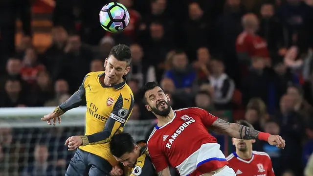 Gol Mesut Ozil Antar Arsenal Taklukkan Middlesbrough