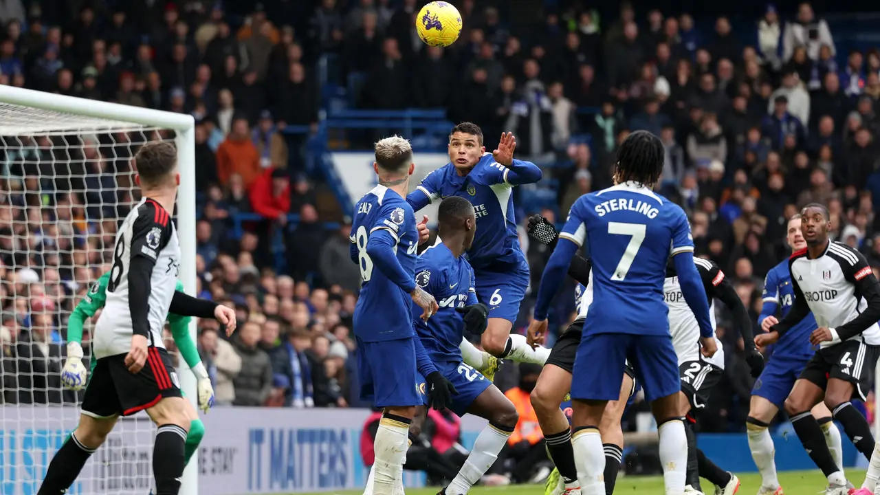 Thiago Silva - Chelsea Vs Fulham di Premier League 2023/2024