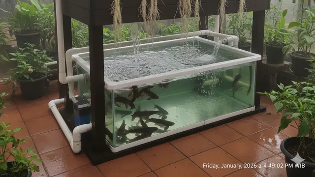 Desain Inovatif Kebun Cabai dan Sayur dengan Ternak dalam Satu Area. AI