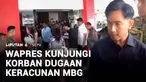 Wakil Presiden Gibran Rakabuming mengunjungi para pelajar korban dugaan keracunan makan bergizi gratis di Kabupaten Karo, Sumatra Utara. Masih ada 15 siswa yang dirawat di dua rumah sakit.