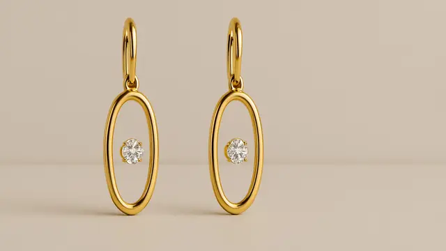 Model Anting Emas Dubai untuk Dipakai Sehari-Hari/ Ilustrasi gambar oleh AI