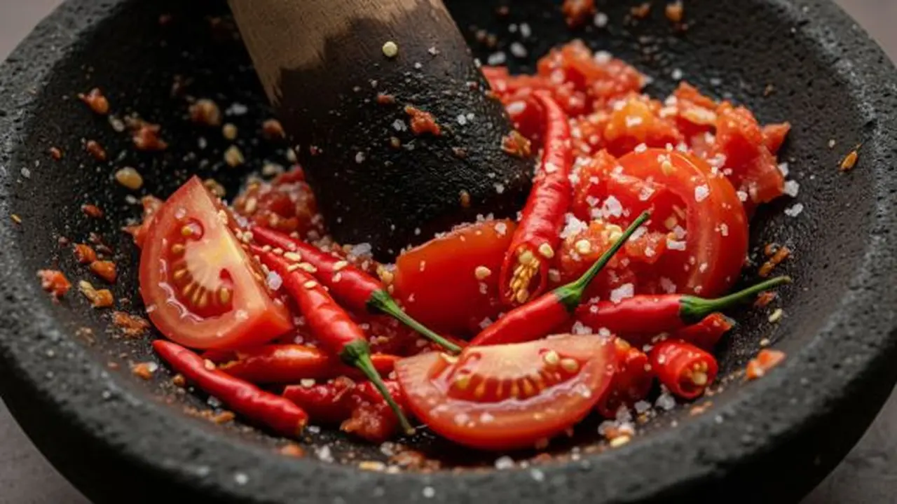 Sambal Tomat Mentah 3 Bahan