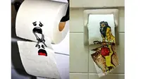 Coretan kreatif vandalisme di toilet umum (Sumber: brightside)