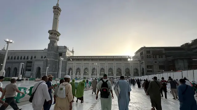 Suasana Masjidil Haram Jelang Pelaksanaan Puncak Ibadah Haji