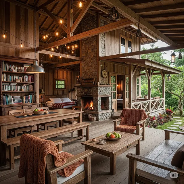 Desain Rustic ala Cottage